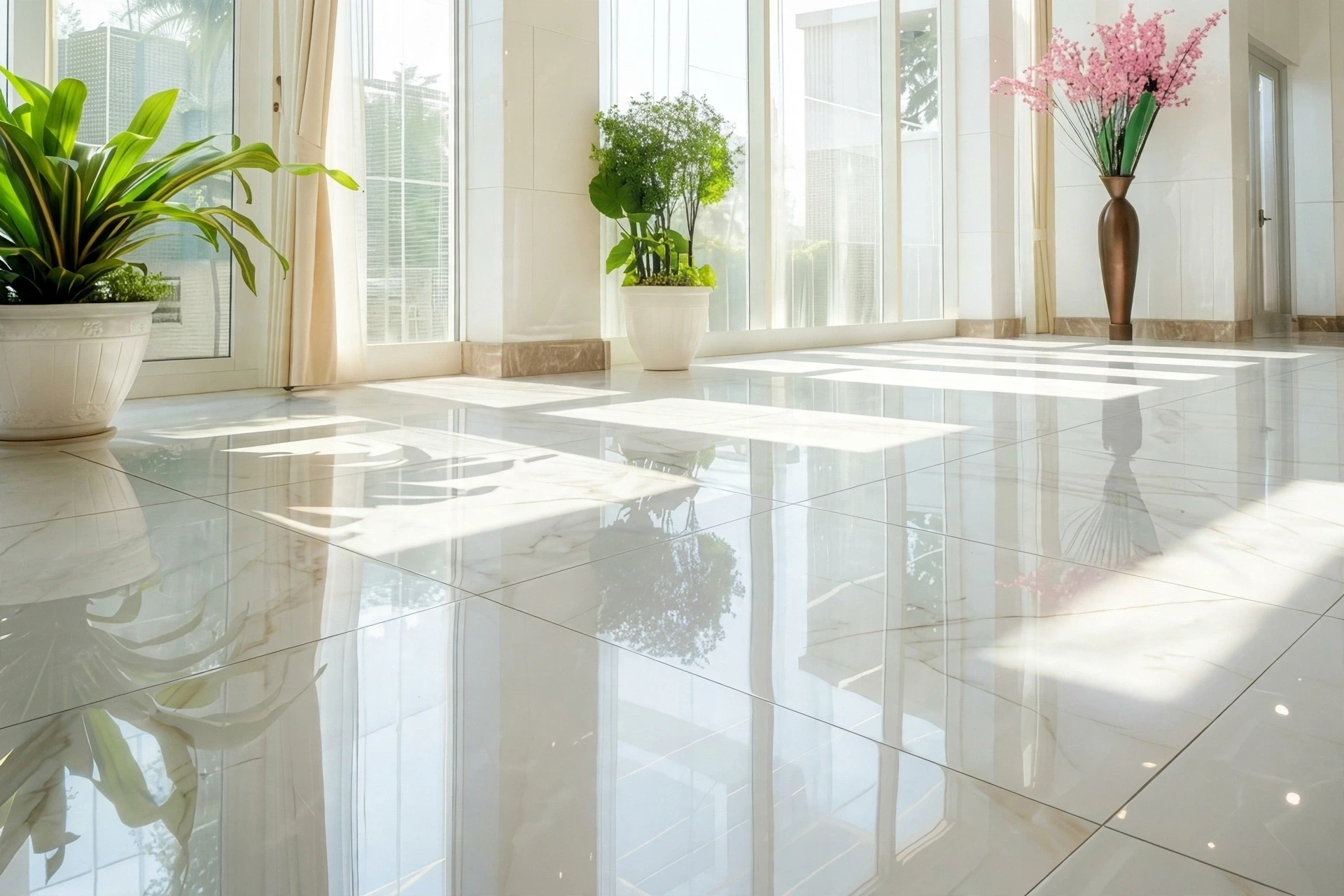 Polished Marble Floor