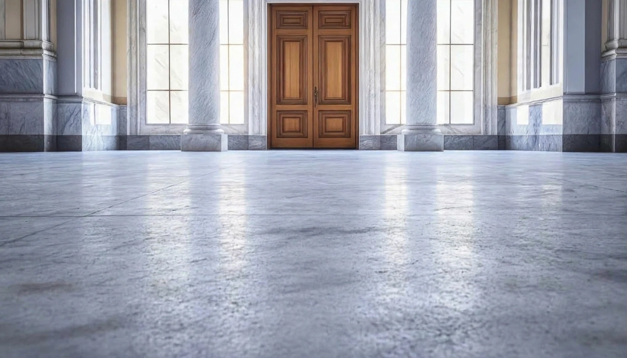 Marble Floor Before Restoration